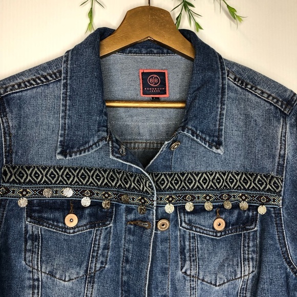 Boom Boom - NEW Carbon Tassel Denim Jacket - Picture 4 of 8